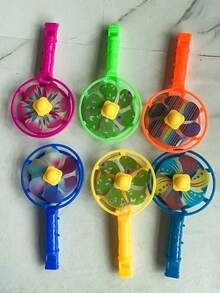 10pcs Large Windmill Whistle Toys In Random Colors For Cheering Props, Party Games - Multicolor - View 7