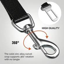 1個,貓狗汽車安全繩扣,寵物貓狗牽引繩,寵物汽車牽引固定繩,紅色