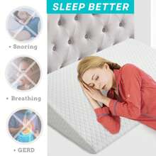 MeMoreCool Mattress Wedge Lifter, Wedge Bed, Mattress Riser, Bed Wedge Under Mattress, Bed Wedge Acid Reflux, Queen Bed Wedge, Mattress Elevator Wedge - Màu be - Xem 5