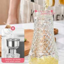 1入組附推式按鈕的烹飪油噴灑瓶,廚房和燒烤用的橄欖油噴霧器,玻璃儲油器,野餐、露營和戶外活動必備,露營廚房和烹飪用的必要工具,廚房用具,料理用品 - 綠色 - 查看 8