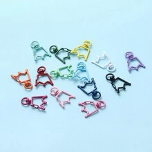 5pcs/pack Enamel Crown Keychain Diy Handmade Jewelry Pendant Accessory - one-size - View 1