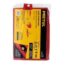 Lona 3 x 4 m roja LP-34R 23765 - Rojo - Ver 2