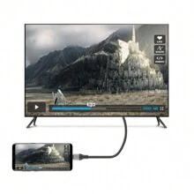 Cable Para Conectar Celular A Pantalla, Tipo-C a hDTV 4K - Negro - Ver 2