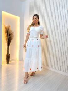 Women Dresses - 白色 - 查看 1