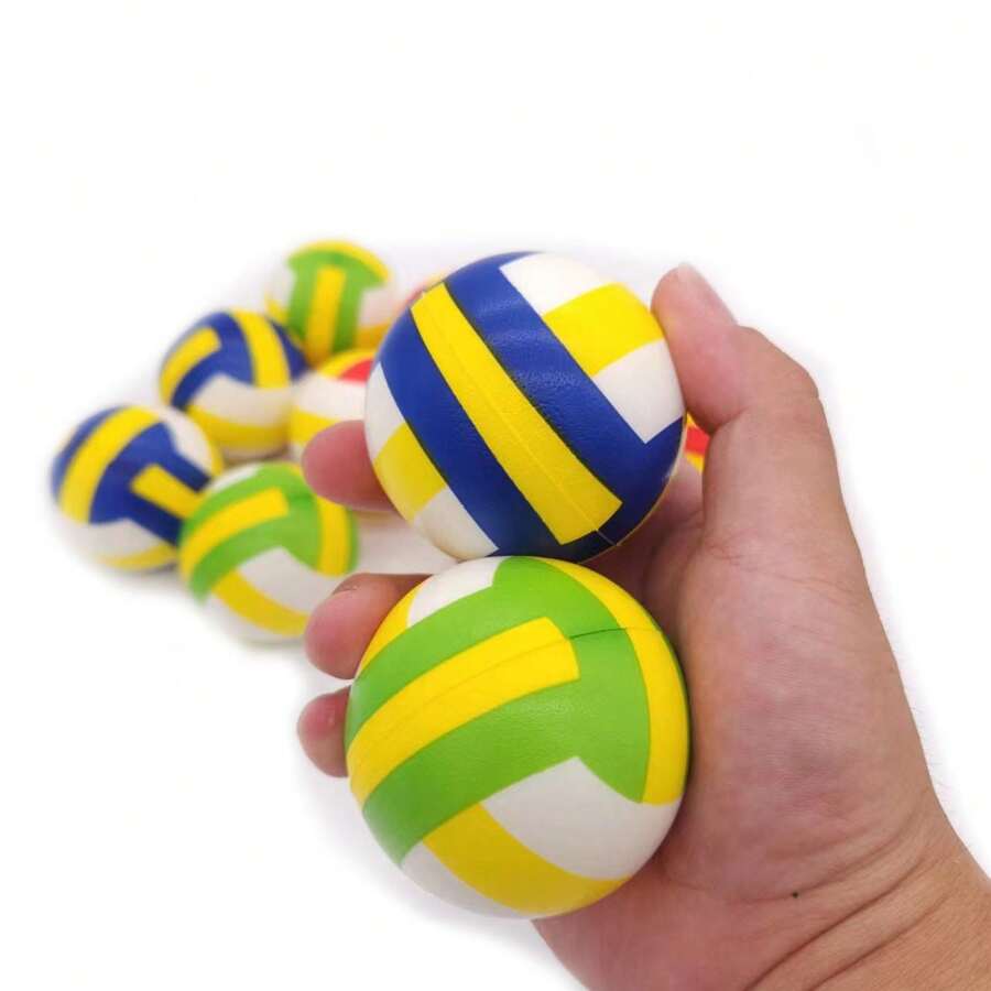 1 st. Mini Volleyboll Skum Boll Svamp Boll Elastisk EVA Boll Leksak Stressavlastning Stressboll - Multifärgad - Visa 1
