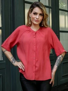 Women Blouses - Đỏ - Xem 1