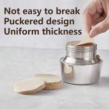 500 Sheets 64mm/2.5inch Round Micro Replacement Paper Coffee Filter Papers, Espresso Machine Filter Paper (B-Natural) - Coffee Brown - View 5