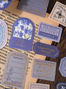 40pcs/pack Vintage Pattern Stickers - Multicolor - View 3