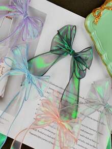 1 cái-3 Kích cỡ (6 cm) Quy mô nàng tiên cá Lượn sóng Ruffle Trim Hình ba chiều Đuôi cá Mạng che mặt Phụ kiện tóc Trang trí, Nơ, Đèn sứa, Đồ chơi, Ruy băng đóng gói bánh, Vật liệu trang trí viền ren gradient tự làm - Màu xanh lá cây đậm - Xem 3