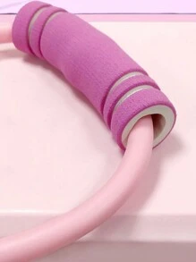 1條粉色的八字形阻力帶,健身瑜伽拉伸家用多功能拉力繩 - 粉色 - 查看 4
