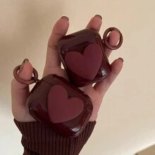 心形保护壳（适用于 2/3/4/Pro/Pro2/Pro3） - 酒紅色 - 查看 3