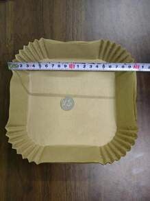 50 piezas Pergamino de freidora de aire - Marrón - Ver 5