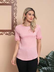 Women Blouses - Pink - View 1