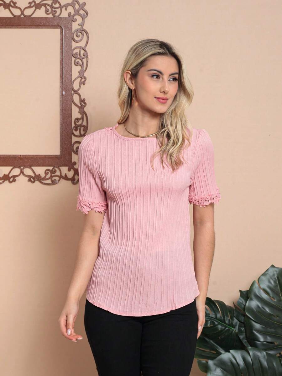 Women Blouses - Pink - View 1