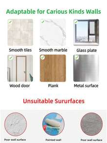 1pc Adhesive Wall Hook, Strong Sticky Coat Hanger, Kitchen Storage Hook, Metal Hook, Bedroom Hat Hook, Door Back Hook - Gold - View 7