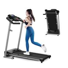 Folding Treadmill For Small Apartment, Motorized Running Machine For Gym Home, Fitness Workout Jogging Walking Easily Install, Space Save - 黑色 - 查看 1