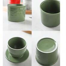 Modern Minimalist English Letter "Butter" Solid Color Ceramic Butter Dish With Water Tight Seal Cover, Creative Western Style Cheese Container For Kitchen And Dining Room Storage - Multicolor - View 8