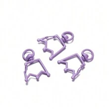 5pcs/pack Enamel Crown Keychain Diy Handmade Jewelry Pendant Accessory - one-size - View 17