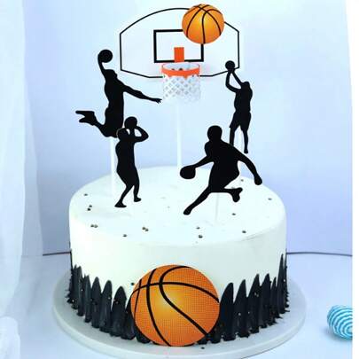 Basketball Cake Toppers For Cupcake Decorating Party Supplies, Ideal For Basketball Player Or Fan Themed Parties,Christmas