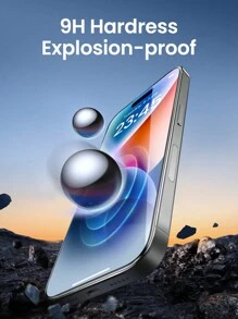 UGREEN 2PCS Borderless Full Screen HD Screen Protector With Film Compatible With IPhone 15 Pro Max IPhone 15 Plus Gift For Birthday, Family, Friends Tempered Glass, Phone Screen Protector, Phone Accessories Waterproof Shockproof Anti-Fall Anti-Fall Scratch Resistant Anti-Fingerprint - Clear - View 5