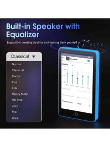 Portable Music Player with WiFi 3.5 inch 1080P Full Touch Screen MP3/MP4 - Blue - View 6