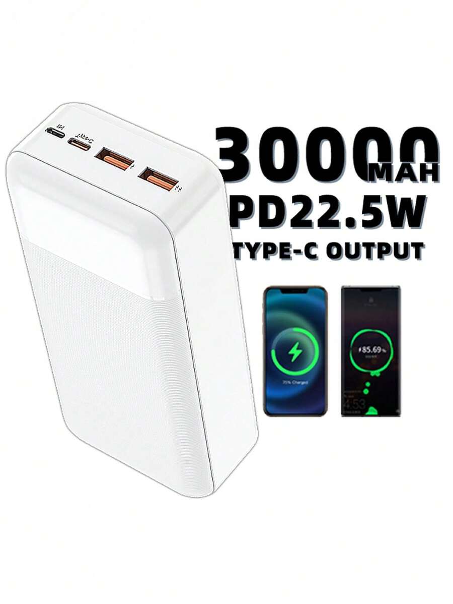 Power Bank 30000mah 22.5w Fast Charging Portable High Capacity Multi