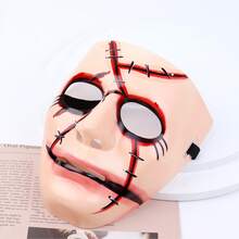 Decoración De Halloween Payaso Cara Sonriente Máscara De Terror - Multicolor - Ver 5