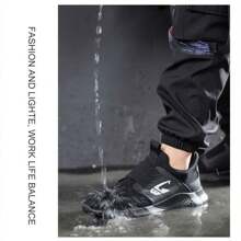 Men's & Women's Fashionable, Anti-smashing, Anti-stabbing, Breathable, Slip-resistant, Shock-absorbing, Steel Toe, Outdoor, Cushioning Safety Shoes For Work, Hiking, Mountain Climbing