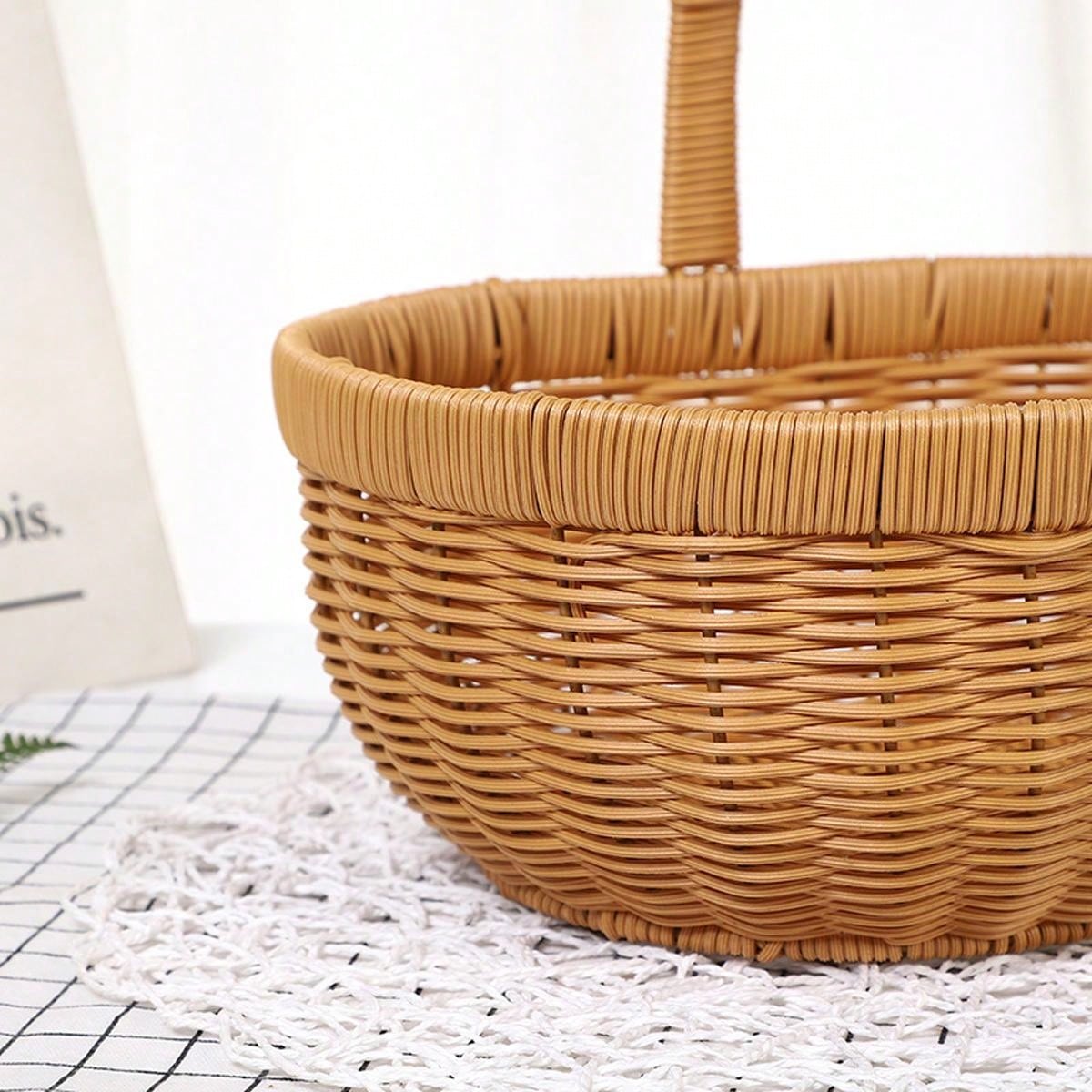 Handmade Natural & Woven Basket, Used For Home, Picnic, Camping ...