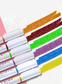 4 支珊瑚橙閃光熒光筆,帶禮品盒 - 非常適合課堂,彩色記號筆 - 珊瑚橙 - 查看 4