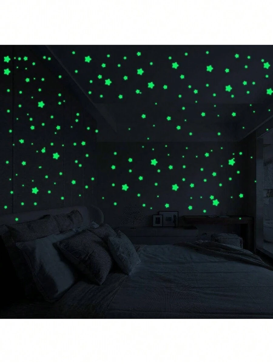 Lot De 127 Étoiles Phosphorescentes Pour Plafond, Autocollants Muraux Lumineux, (127 Pièces
