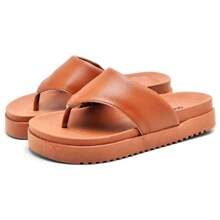 dubuy Women Flip-Flops - Camel - View 1
