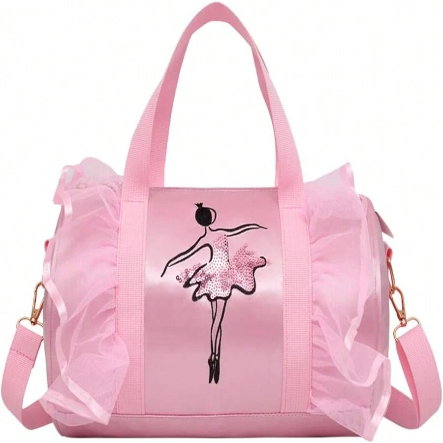 Pink Girls' Dance Shoulder Bag Sport Bag Sports Bag - Pink - View 1