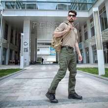 Pantalones Impermeable Pantalon para exteriores multibolsillos Comfort - Negro - Ver 7