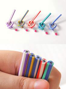 5入組/包魔術柔軟的鉛筆帶靈活建築物