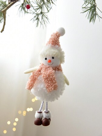 1pc Fabric Christmas Doll Plush Toy Festival Decoration Ornament, Christmas Decor