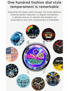 1.43 Inch Smart Watch Sports Watch Heart Rate Monitor Blood Pressure Smart Bracelet for Android IOS For Men Women - Black - View 6