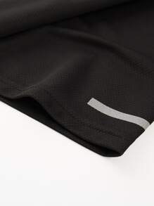 Boyfriend Style Men's Casual Sports Quick-Drying Training Running T-Shirt With High Elasticity And Loose Fit, For Fitness And Outdoor Activities Gym Clothes Boyfriend Style Men Basic T-Shirt - Black - View 5