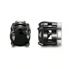 4 Từ tính Bông tai stud Cho nam giới Thép không gỉ Từ tính Hoa tai Nam Kẹp vào hoa tai Không xuyên Hoa tai Không giới tính CZ Từ tính Hoa tai Cho nam giới 6mm - Phối màu 4 đôi - Xem 3