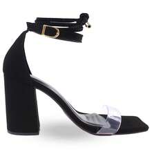 Women Heeled Sandals - 黑色 - 查看 5