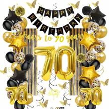 80入組80歲生日派對裝飾套裝 - 80歲 - 查看 3