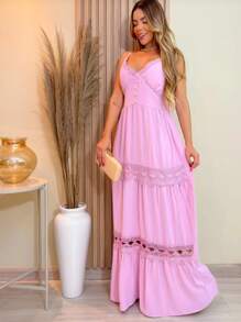 Women Dresses - 淺粉色 - 查看 2