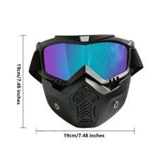 可拆卸摩托車頭盔開放式半面罩 - 均碼 - 查看 7