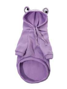 Pet Clothes For Dogs And Cats - Hooded Frog Transformation Sweatshirt - Orange - View 7