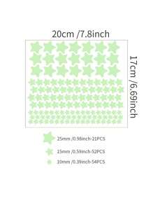 127 PCS Glow in The Dark Stars for Ceiling, Glowing Wall Decals Decor Stickers,( 127Pcs Green)3D Adhesive Dots Decor Starry Sky Decor for Kids Bedroom or Birthday Gift - Green - View 3