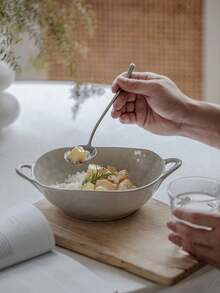 1 件，小麦秸秆饭碗，家用圆形陶瓷碗，用于面条水果汤米饭莎拉，轻巧且牢不可破，适用于洗碗机和微波炉，餐具，厨房用品