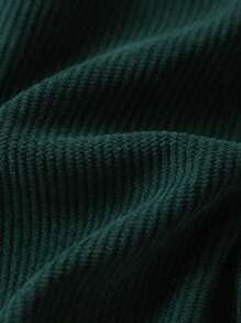 1件少年卡通刺繡長褲萊條休閒褲,春秋季節穿著適合 - 綠色 - 查看 5