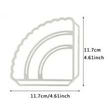 1入口袋式及槽式邊角迷你金屬切割模板,適用於裝飾感謝卡、賀卡、邀請卡 - 銀色 - 查看 2