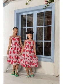 Young Girls Dresses - 淺粉色 - 查看 3