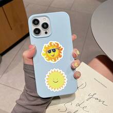 60張陽光塗鴉防水貼紙,適用於行李箱、水杯、摩托車、手提電腦、頭盔、桌面、滑板等